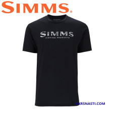 Футболка Simms Shroud Fill Logo T-Shirt Black